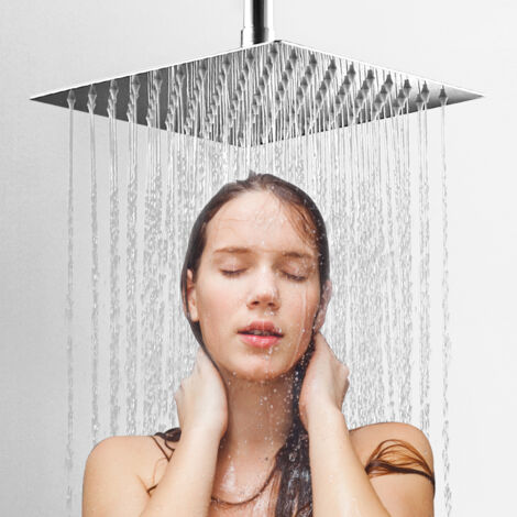 DOSCY Duschkopf Mit Handbrause, 30,5 Cm Regendusche & 5 Sprühmodi - Höhenverstellbar, Druckerhöhend & Einfach Zu Montieren