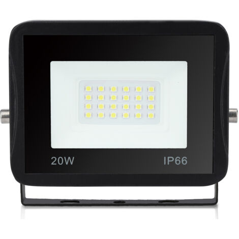 SWANEW LED Fluter Baustrahler 20W Strahler Kaltweiß Außenstrahler