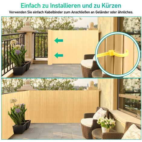 TolleTour PVC Sichtschutzmatte Balkonsichtschutz . Sichtschutzzaun