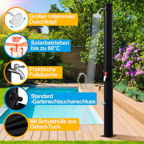 TolleTour Solardusche Gartendusche Gartendusche Solar Pooldusche
