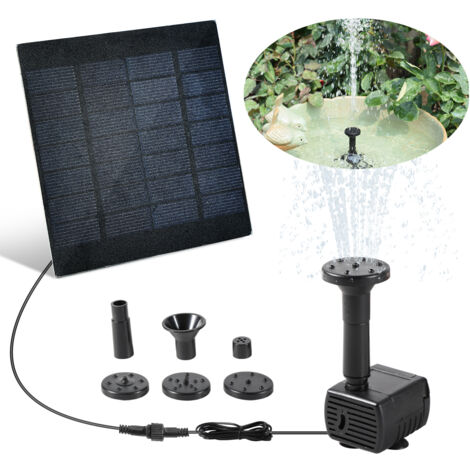 (Deactive)TolleTour Solar Teichpumpe 1.2W 200l/h Solarpumpe Gartenteich