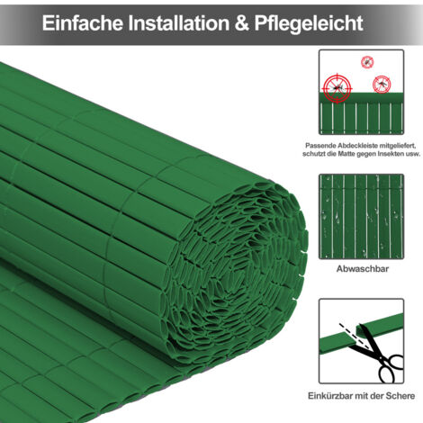 TolleTour PVC Sichtschutzmatte Sichtschutzzaun Sichtschutz für Zaun