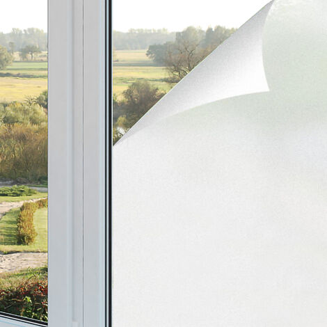 TolleTour Spiegelfolie Fensterfolie 45x200cm Sichtschutzfolie  Sonnenschutzfolie Statisch Haftende Folie Fenster Matt