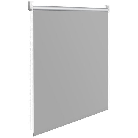Rollo Verdunkelungsrollo ohne Bohren Vorhänge Seitenzugrollo.grau.40x160cm