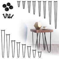 4X Hairpin Legs Haarnadelbeine Hairpins Tischbeine Tischkufen Esstisch 41cm 16
