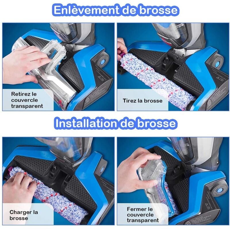 Accessoires pour Bissell Crosswave 3 en 1, 1 brosse à rouleau Pet Pro + 1  brosse à tapis + 1 brosse à sol + 1 brosse multi-surfaces + 2 filtres pour  Bissell Crosswave 2225 1866 2052 1713 1785 Series : : Cuisine et  Maison