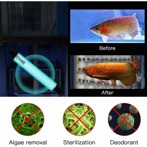 Uv germicide pour lampe stérilisateur ultraviolet d'aquarium