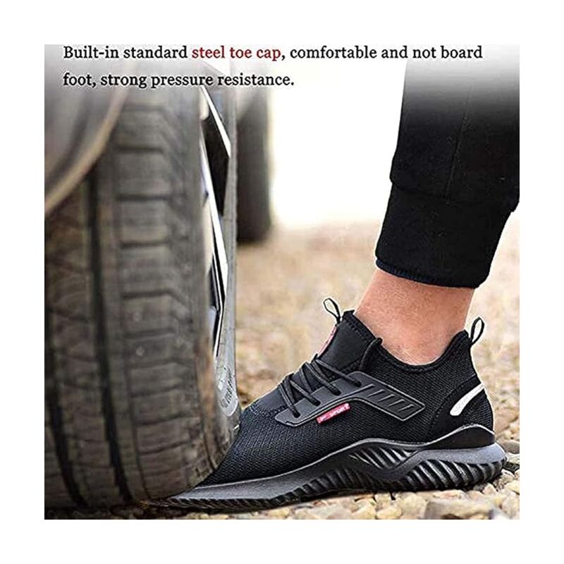 Furuian Sicherheitsschuhe Herren/Damen – Leichte Arbeitsschuhe Mit Stahlkappe, Sportlich, Atmungsaktiv & Rutschfest