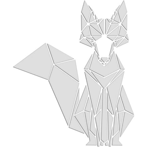 Acryl-Spiegel, Wandaufkleber, 3D-Spiegel in Wolfsform, DIY-TV-Hintergrund, Zimmer, Schlafzimmer, Wanddekoration, Schlafzimmer, Badezimmer, Heimdekoration, Spiegel (Farbe: Silber, Größe: 60 x 50 cm)
