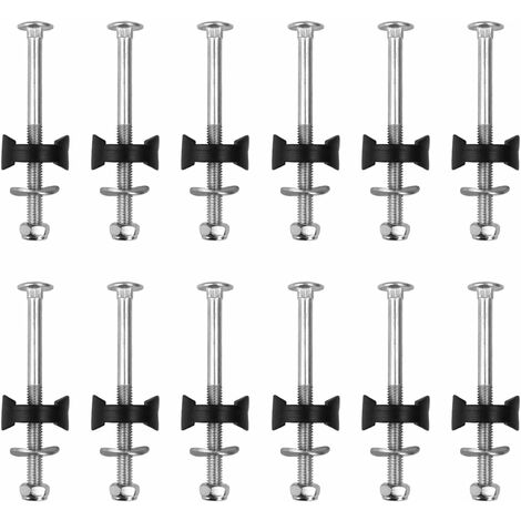 MINKUROW 12-teiliges Trampolin-Schrauben-Set, Kinder-Trampolin-Schrauben-Set, Trampolin-Zubehör aus verzinktem Stahl, geeignet für Trampolin (1/5)