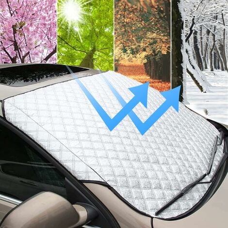MINKUROW Auto-Sonnenschutz für die Windschutzscheibe, Anti-UV-Sonnenschutz,  perfekter Frontschutz vor UV-Strahlen und Hitze