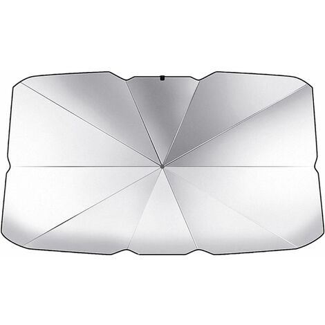 MINKUROW Faltbarer Auto-Windschutzscheiben-Sonnenschutzschirm, Auto-Windschutzscheiben-Sonnenschutzschirm, Auto-Frontfenster-Sonnenschutzabdeckung mit 7 Schichten Nano-Isolierung, 125 x 110 x 65 cm (1/5)