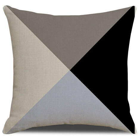 MINKUROW 2 Stück Kissenbezüge 45 x 45 cm, quadratischer dekorativer Kissenbezug, Sofakissenbezug, bunt bedruckt, geometrisch, buntes Muster, Mingon-Baumwollleinen, Heimdekoration für Schlafzimmer, Woh (1/5)