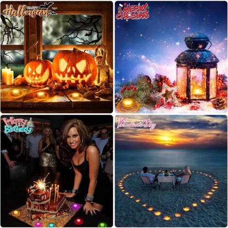 MINKUROW MiniLEDTauchlichter, 12 Stück, Unterwasserlichter