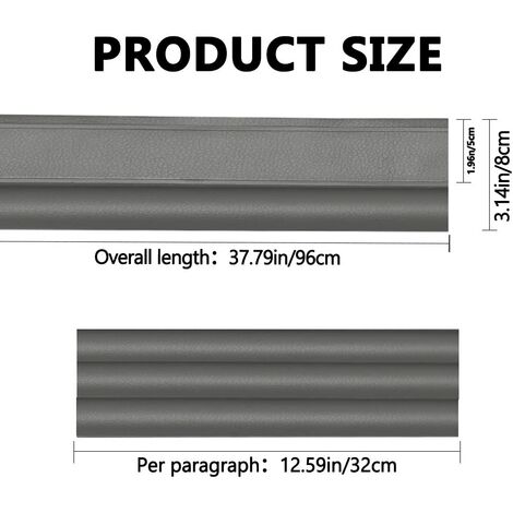 1 Stück Dichtungsband 96cm3cm Selbstklebendes Flexibles Wasserdichtes Klebeband zum Abdichten und Befestigen im Loch Rohr Dach Wohnmobil für Kollision Siegel Schalldämmung (grau) (1/5)