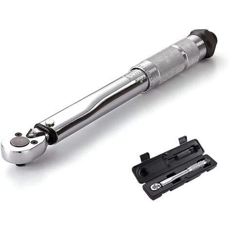 Antriebsdrehmomentschlüssel, voll einstellbarer Drehmomentschlüssel, passend für 1/4-Zoll-Antriebsstecknüsse, mit Ratschenkopf, für Reparaturwerkzeuge (1/5)