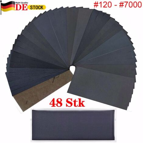 30 Stück Schleifpapier Körnung 1500 – Nass & Trocken, 22,9 X 9,1 Cm, Für Holz, Metall & Auto