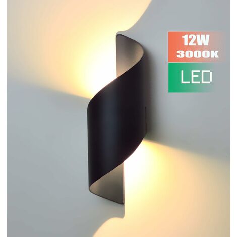 MINKUROW 12 W LED-Wandleuchte für den Innen- und Außenbereich im  Erdgeschoss LED-Wandleuchte Moderne wasserdichte