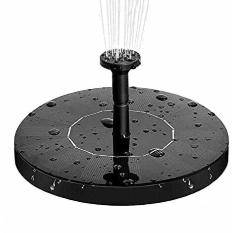 MINKUROW Solar Springbrunnen Teichpumpe mit 6 Springbrunnendüsen Schwimmende Solar Springbrunnenpumpe für Outdoor Steinteich Gartenteich Aquarium Vogeltränke (1/5)