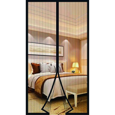 MINKUROW Magnetisches Moskitonetz Türfenster Magnetisch, Anti-Fliegen-Vorhänge für Tür, Insektenschutz, Leinwandvorhänge, Moskitonetz, Schiebefenster, magnetisches Moskitonetz ohne Bohren (90 x 210 cm (1/5)