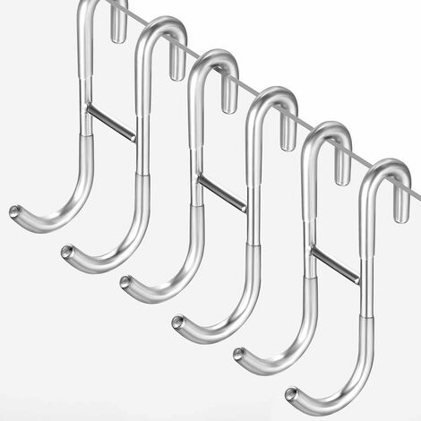 MINKUROW Duschhaken ohne Bohrhaken 3er Set Duschabtrennungen mit Gummiauflagen für Glasduschabtrennung, Handtuchhalter und Duschabzieherhalter (1/5)