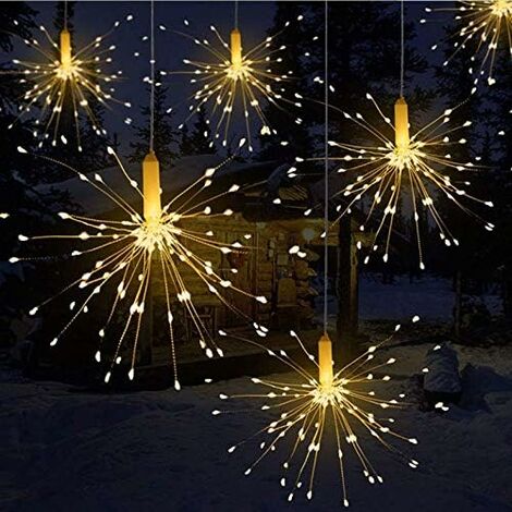MINKUROW LED-Feuerwerkslicht, LED-Kupferdrahtlicht, wasserdichte ferngesteuerte Weihnachtslichter für Schlafzimmer, Garten, Terrasse, Hochzeit, Party, DIY-Dekoration (1/5)