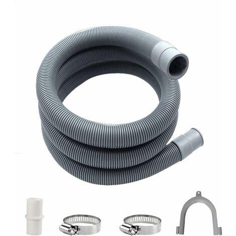 MINKUROW Ablaufschlauch, Verlängerungsset für Waschmaschinen, Ablaufschlauch für Waschmaschinen, universeller Ablaufschlauch, Wasserablaufschlauch, Waschmaschinenschlauch (2 m) (1/5)