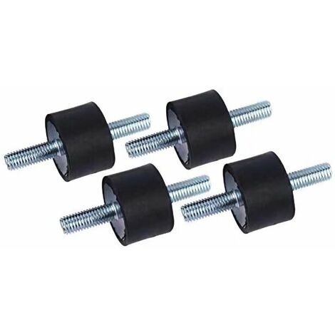 Minkurow 4 Stück M8 30 x 20 Anti-Vibrations-Isolator-Gummihalterungen Vibrationsdämpfer-Halterungen Anti-Vibrations-Gummi-Isolator mit Schrauben (1/4)