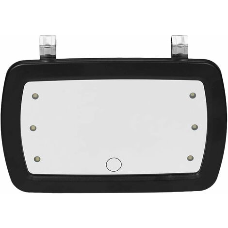MINKUROW Auto Sonnenblende Spiegel Schminkspiegel Make-up Sonnencreme Schminkspiegel Auto Schminkspiegel Mit Sechs LED-Leuchten (1/5)