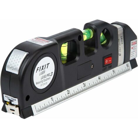 MINKUROW Laser-Wasserwaagen, Mehrzweck-Messwerkzeug, Wasserwaage, Laser-Wasserwaage, Maßband, selbstnivellierendes, hochklappbares horizontales und vertikales metrisches Lineal (Batterie im Lieferumfa (1/5)