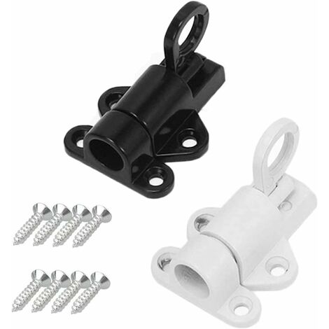 MINKUROW 2 Stück Automatisches Türschloss Aluminium-Türschloss, Schlagtürriegelschloss, Türfederriegel Aluminiumlegierung, für Fenster, Schuppentüren, Zuhause (1/5)