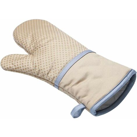 MINKUROW Ofenhandschuhe 2er Set – Schnittfeste Silikon Ofenhandschuhe – Hitzebeständig mit Baumwollfutter – Silikon Topflappen für Küche, Backen, Grillen, BBQ (Gelb) (1/5)