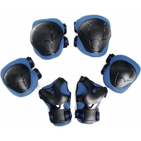 MINKUROW Knieschützer-Set für Kinder, Kleinkind-Schutzausrüstung, Skateboard-Ellbogenschützer, Junior-Handgelenkschutz-Kit, Fahrrad-Knieschützer-Set, Rollschuhlaufen, Radfahren, BMX-Fahrrad, Sicherhei (1/4)