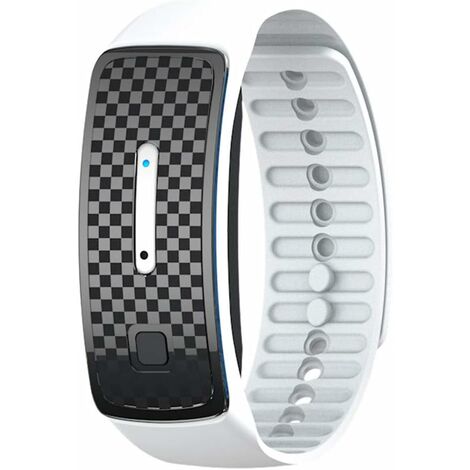 MINKUROW Ultraschall-Mückenschutz-Armband, elektronisches USB-Insektenschutz-Armband für Kinder und Erwachsene (Weiß) (1/3)