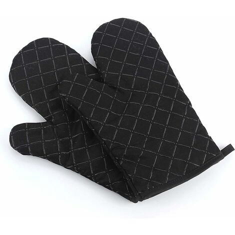 MINKUROW Ofenhandschuhe und Topflappen Küche, Ofenhandschuhe, rutschfester, hitzebeständiger Silikon-Ofenhandschuh, geeignet zum Backen, Grillen, 1 Paar (1/5)
