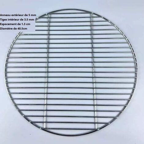 MINKUROW Runder Grillrost aus Edelstahl, Durchmesser 40,5 cm (1/2)