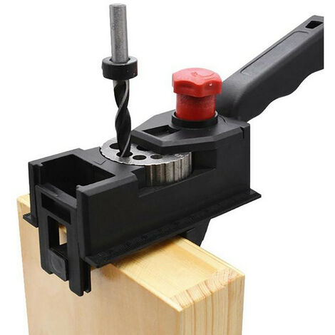 MINKUROW Universal-Bohrlehre mit verstellbaren Lochgrößen, geeignet für Holzdübel, rutschfest, Ø 3-12 mm (1/5)