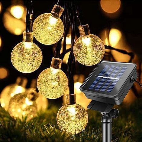 Salcar LED-Lichterkette 10m Lampions Lichterkette Outdoor Laterne LED