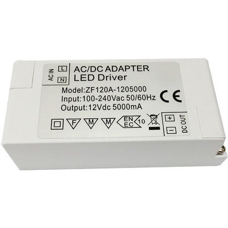 MINKUROW 12 V LED-Netzteil, LED-Transformator 60 W AC 220 V auf 12