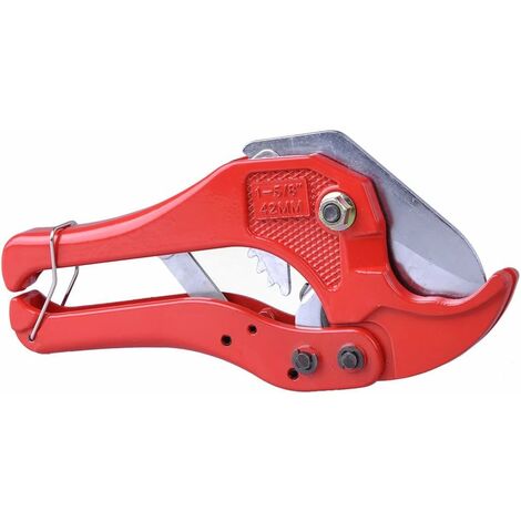 MINKUROW 42 mm Kunststoff- und Vinyl-Rohrschneider zum Schneiden von PVC-PVC-PE-PPR-Rohren und -Schläuchen, rot (1/4)