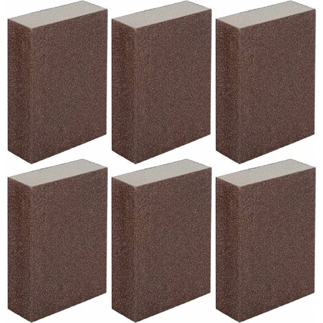 MINKUROW Schleifschwämme, 20 Stück Schleifschwammblöcke Körnung 120/180, grob, waschbar und wiederverwendbar für Holz-Metall-Modell (1/5)