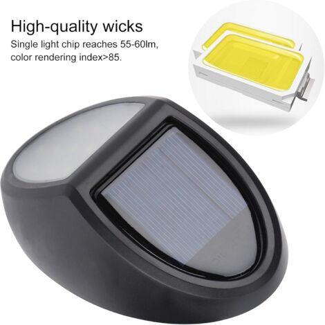 MINKUROW Wandleuchten Wasserdicht 10 LED Solarbetriebene Wandleuchte