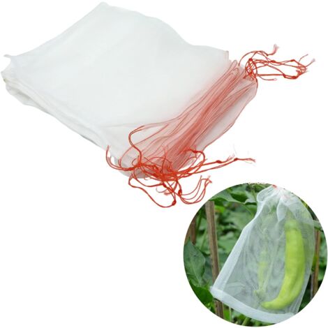 MINKUROW Pflanzenschutz-Gartennetze – Traubenschutzbeutel, Gemüsenetz, Garten, feinmaschig, Insekten- und Vogelschutznetz (20 Stück, 35 x 55 cm) (1/5)
