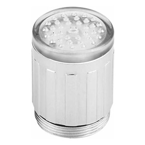 MINKUROW LED Licht Wasserhahn 2 Stück 3 Farben Temperaturerfassung LED Licht Wasserhahn Licht Farbwechsel Wasserhahn Für Küche Badezimmer (1/5)