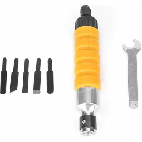 MINKUROW Flexibler Schaftgriff Flexibler Schaftmeißel Elektrischer Griff Möbelholzwurzelschneider Messer Holzschnitzwerkzeug Reliefschnitzerei Andere DIY-Schnitzereien (1/5)