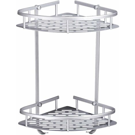 MINKUROW Badezimmer-Organizer, Badezimmerregal, Wandmontage, Shampoo-Rack, Eckkorb, Badezimmerprodukte, Luxus-Kosmetik-Aufbewahrung, Badezimmerregal, Badezimmerzubehör, Badezimmerregale (1/5)