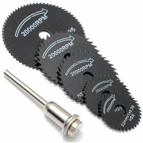 MINKUROW Set mit 6 Kreissägeblättern – für Werkzeug – zum Schneiden von Holz, Metall (1/5)