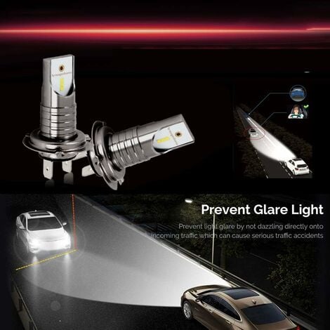 Super helles H7 LED-Scheinwerfer-Kit hohe Abblendlicht-Glühbirnen 60000lm  6000k weiß