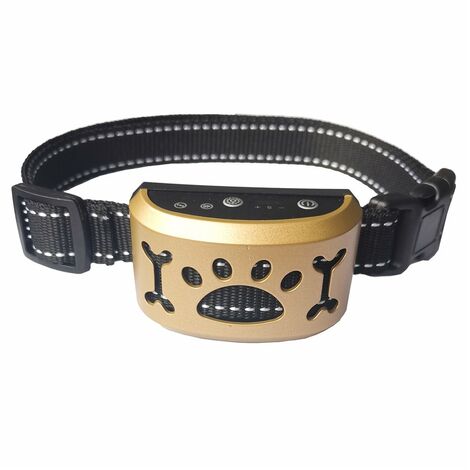 MINKUROW Anti-Bell-Halsband, kein Bellen, Regen-Bell-Halsband, wiederaufladbares Anti-Bell-Halsband mit Signalton + Vibration, 7 einstellbare Empfindlichkeiten, kein Schock, Trainingshalsband für klei (1/5)