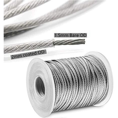 2-tlg Sicherheitskabelschloss 2m Edelstahl - Diebstahlsicherung Für Fahrrad & Motorrad